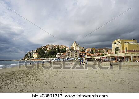 "Beach in Porto Maurizio, Imperia, Province of Imperia, Riviera di Ponente, Liguria, Italy, Europe" View Large Photo Image Stock Photo - "Beach in Porto Maurizio, Imperia, Province of Imperia, Riviera di Ponente, Liguria, Italy, Europe". Fotosearch