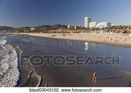 "Beach in Santa Monica, Santa Monica, Los Angeles County, California, Kalifornien, United States, North America" View Large Photo Image Stock Image - "Beach in Santa Monica, Santa Monica, Los Angeles County, California, Kalifornien, United States, North America". Fotosearch