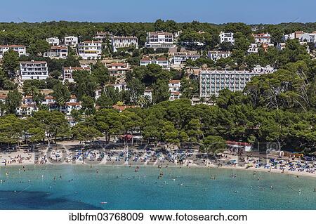 "Beach in the bay of Cala Galdana, Menorca, Balearic Islands, Spain, Europe" View Large Photo Image Stock Photo - "Beach in the bay of Cala Galdana, Menorca, Balearic Islands, Spain, Europe". Fotosearch