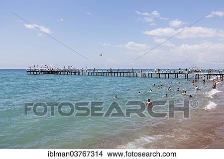 "Beach, Kundu, Aksu, Turkish Riviera, Antalya Province, Mediterranean area, Turkey, Asia" View Large Photo Image Picture - "Beach, Kundu, Aksu, Turkish Riviera, Antalya Province, Mediterranean area, Turkey, Asia". Fotosearch