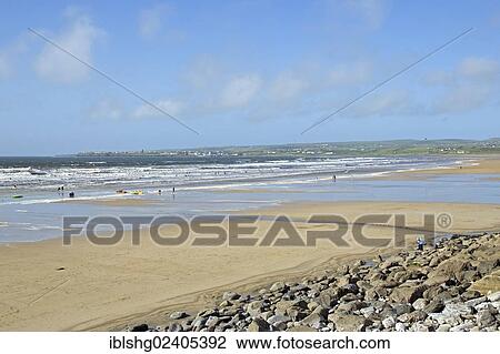 "Beach, Lahinch, County Clare, Ireland, Europe" View Large Photo Image Stock Image - "Beach, Lahinch, County Clare, Ireland, Europe". Fotosearch