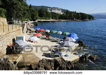 "Beach, Lovran, Istria, Croatia, Europe" View Large Photo Image Stock Image - "Beach, Lovran, Istria, Croatia, Europe". Fotosearch