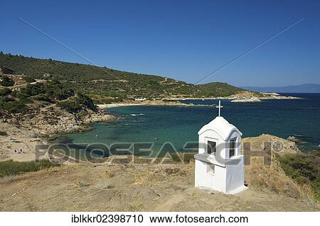 Stock Image - "Beach near Sarti, Sithonia, Halkidiki, Greece, Europe". Fotosearch