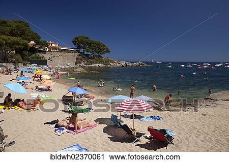 Stock Image - "Beach of Calella de Palafrugell, Costa Brava, Catalonia, Spain, Europe, PublicGround, Europe". Fotosearch