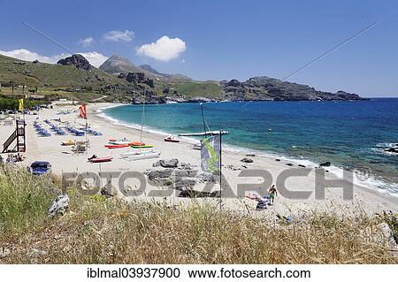 "Beach of Damnoni, Plakias, Rethymno, South Crete, Crete, Greece, Europe" View Large Photo Image Stock Image - "Beach of Damnoni, Plakias, Rethymno, South Crete, Crete, Greece, Europe". Fotosearch