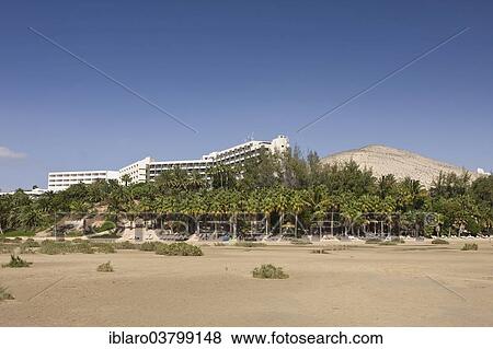 Stock Photo - "Beach of Morro Jable, Jandia, Fuerteventura, Canary Islands, Spain, Europe". Fotosearch
