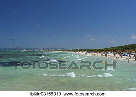 "Beach of Platja de Muro, Majorca, Balearic Islands, Spain, Europe" View Large Photo Image Stock Photo - "Beach of Platja de Muro, Majorca, Balearic Islands, Spain, Europe". Fotosearch
