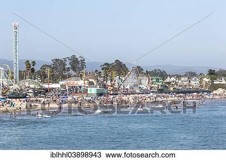 "Beach of Santa Cruz, California, United States, North America" View Large Photo Image Stock Image - "Beach of Santa Cruz, California, United States, North America". Fotosearch
