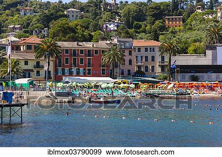 "Beach on the Gulf of Genoa, San Michele di Pagana district, Rapallo, Italian Riviera, Liguria, Italy, Europe" View Large Photo Image Stock Photo - "Beach on the Gulf of Genoa, San Michele di Pagana district, Rapallo, Italian Riviera, Liguria, Italy, Europe". Fotosearch