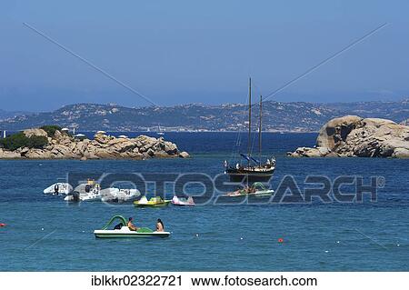 Stock Image - "Beach, Porto Cervo, Sardinia, Italy, Europe". Fotosearch