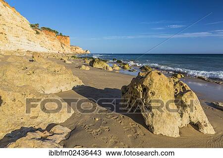 "Beach, Praia do Porto de Mos, Atlantic Ocean, Algarve, Portugal, Europe" View Large Photo Image Stock Image - "Beach, Praia do Porto de Mos, Atlantic Ocean, Algarve, Portugal, Europe". Fotosearch