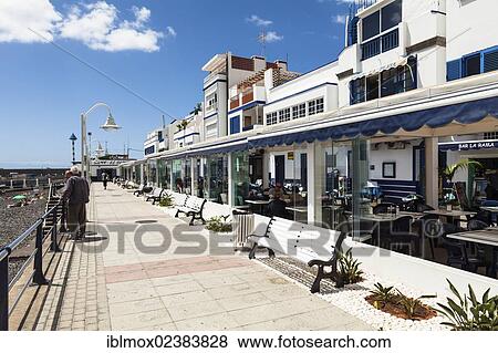 "Beach promenade, fishing village of Puerto De Las Nieves, El Palmeral, Agaete, Gran Canaria, Canary Islands, Spain, Europe, PublicGround, Europe" View Large Photo Image Stock Photo - "Beach promenade, fishing village of Puerto De Las Nieves, El Palmeral, Agaete, Gran Canaria, Canary Islands, Spain, Europe, PublicGround, Europe". Fotosearch