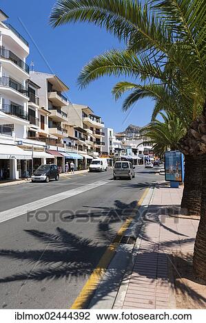 "Beach promenade, Passeig de Saralegui, Cala Sant Vicenc, Pollenca, Port de Pollenca, Mallorca, Majorca, Balearic Islands, Spain, Europe" View Large Photo Image Stock Image - "Beach promenade, Passeig de Saralegui, Cala Sant Vicenc, Pollenca, Port de Pollenca, Mallorca, Majorca, Balearic Islands, Spain, Europe". Fotosearch