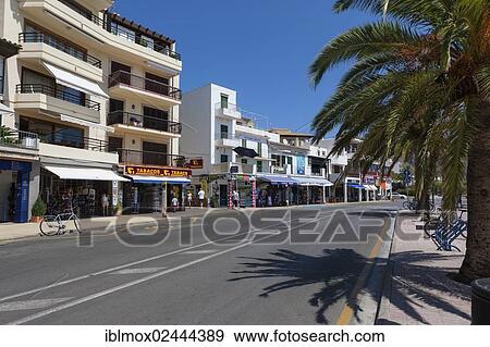 "Beach promenade, Passeig de Saralegui, Cala Sant Vicenc, Pollenca, Port de Pollenca, Mallorca, Majorca, Balearic Islands, Spain, Europe" View Large Photo Image Stock Photo - "Beach promenade, Passeig de Saralegui, Cala Sant Vicenc, Pollenca, Port de Pollenca, Mallorca, Majorca, Balearic Islands, Spain, Europe". Fotosearch