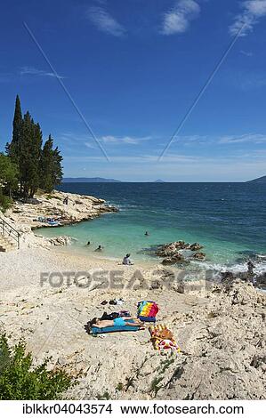 "Beach, Rabac, Istria, Croatia, Europe" View Large Photo Image Picture - "Beach, Rabac, Istria, Croatia, Europe". Fotosearch