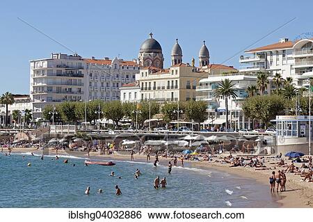 Stock Photograph - "Beach, Saint-Raphael, Departement Var, Provence-Alpes-Cote dâ€™Azur, France, Europe". Fotosearch
