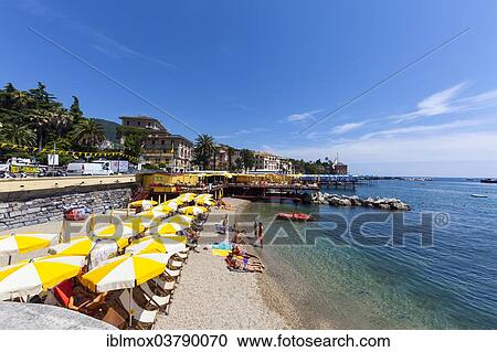 "Beach, San Michele di Pagana district, Rapallo, seaside resort on the Gulf of Genoa, Italian Riviera, Liguria, Italy, Europe" View Large Photo Image Stock Image - "Beach, San Michele di Pagana district, Rapallo, seaside resort on the Gulf of Genoa, Italian Riviera, Liguria, Italy, Europe". Fotosearch