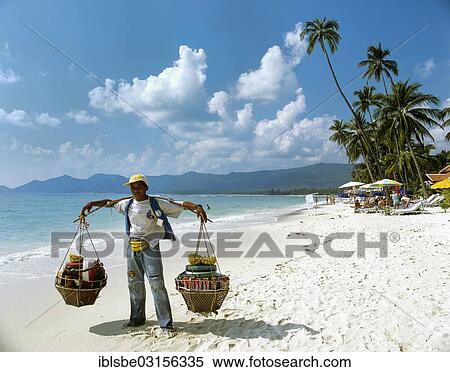 "Beach vendors on Chaweng Beach, Gulf of Thailand, Ko Samui, Southern Thailand, Thailand, Asia" View Large Photo Image Stock Photography - "Beach vendors on Chaweng Beach, Gulf of Thailand, Ko Samui, Southern Thailand, Thailand, Asia". Fotosearch
