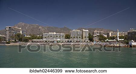 "Beach with hotels and apartment houses, Marbella, Costa del Sol, Andalusia, Spain, Europe, PublicGround, Europe" View Large Photo Image Stock Photo - "Beach with hotels and apartment houses, Marbella, Costa del Sol, Andalusia, Spain, Europe, PublicGround, Europe". Fotosearch