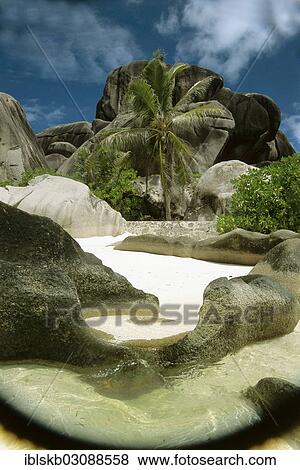 "Beach with rocks, Anse Source d'Argent, La Digue, Seychelles, Africa" View Large Photo Image Stock Photo - "Beach with rocks, Anse Source d'Argent, La Digue, Seychelles, Africa". Fotosearch