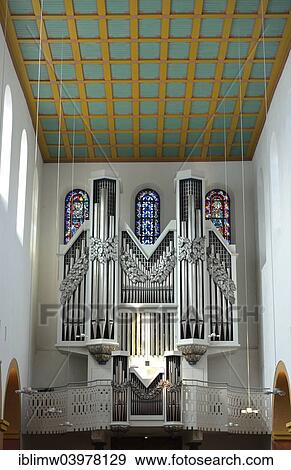 "Beckerath organ on the west gallery, former collegiate church of St. Suitbertus, late Romanesque pillar basilica, Kaiserswerth, Dusseldorf, North Rhine-Westphalia, Germany, Europe" View Large Photo Image Stock Photo - "Beckerath organ on the west gallery, former collegiate church of St. Suitbertus, late Romanesque pillar basilica, Kaiserswerth, Dusseldorf, North Rhine-Westphalia, Germany, Europe". Fotosearch