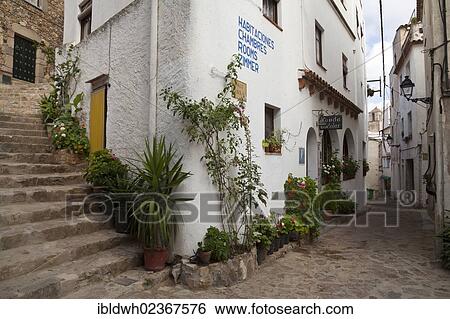 "Bed and breakfast, alley in the historic district, Tossa de Mar, Costa Brava, Catalonia, Spain, Europe, PublicGround, Europe" View Large Photo Image Stock Photograph - "Bed and breakfast, alley in the historic district, Tossa de Mar, Costa Brava, Catalonia, Spain, Europe, PublicGround, Europe". Fotosearch