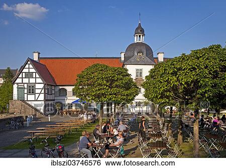 Beer Garden At Haus Rodenberg Moated Castle Aplerbeck Dortmund