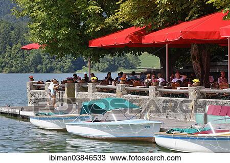 "Beer garden of the Seehof Hotel on Lake Schliersee, Schliersee, Upper Bavaria, Bavaria, Germany, Europe" View Large Photo Image Stock Image - "Beer garden of the Seehof Hotel on Lake Schliersee, Schliersee, Upper Bavaria, Bavaria, Germany, Europe". Fotosearch