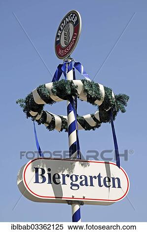 "Beer garden sign, """"Biergarten"""", Essen, North Rhine-Westphalia, Germany, Europe" View Large Photo Image Stock Photography - "Beer garden sign, """"Biergarten"""", Essen, North Rhine-Westphalia, Germany, Europe". Fotosearch