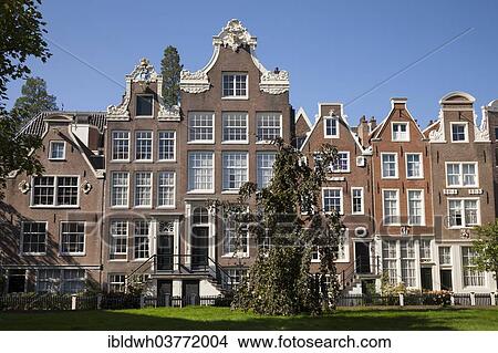 Picture - "Begijnhof, Amsterdam, North Holland province, Netherlands". Fotosearch