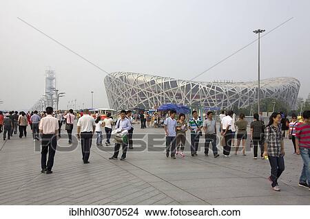 Picture - "Beijing Olympic Stadium, Beijing, China, People's Republic of China, Asia". Fotosearch
