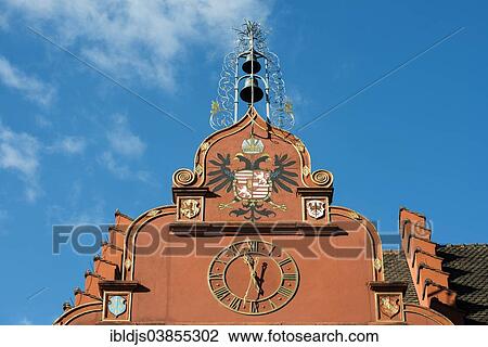 Stock Image - "Belfry of the old town hall, Freiburg im Breisgau, Black Forest, Baden-Wuerttemberg, Germany, Europe". Fotosearch