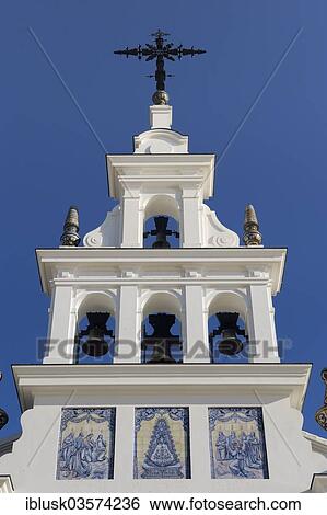 "Belfry of the pilgrim church Hermitage of El Rocio, El Rocio, Huelva province, Andalusia, Spain, Europe" View Large Photo Image Stock Photograph - "Belfry of the pilgrim church Hermitage of El Rocio, El Rocio, Huelva province, Andalusia, Spain, Europe". Fotosearch