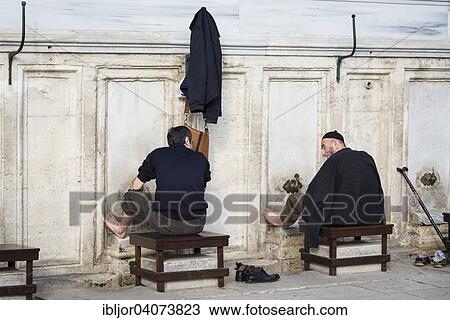 "Believers, foot-washing, washing ritual, Suleymaniye Mosque, European side, Istanbul Province, European side, Turkey, Asia" View Large Photo Image Stock Image - "Believers, foot-washing, washing ritual, Suleymaniye Mosque, European side, Istanbul Province, European side, Turkey, Asia". Fotosearch