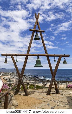 "Bell frame, home of Pablo Neruda, Isla Negra, Pacific Coast, Chile, South America" View Large Photo Image Stock Photo - "Bell frame, home of Pablo Neruda, Isla Negra, Pacific Coast, Chile, South America". Fotosearch