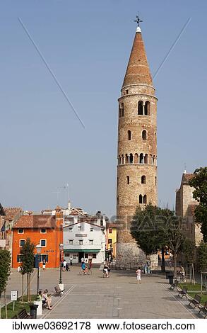 "Bell tower, Campanile of Caorle, historic centre, Caorle, Italy, Europe" View Large Photo Image Stock Photo - "Bell tower, Campanile of Caorle, historic centre, Caorle, Italy, Europe". Fotosearch