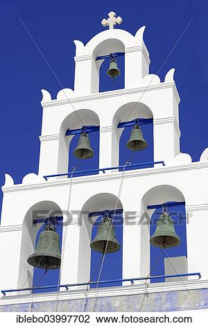"Bell tower of a Byzantine Orthodox church, Oia, Santorini, Cyclades, Greece, Europe" View Large Photo Image Stock Image - "Bell tower of a Byzantine Orthodox church, Oia, Santorini, Cyclades, Greece, Europe". Fotosearch