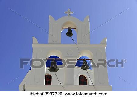 "Bell tower of a Byzantine Orthodox church, Oia, Santorini, Cyclades, Greece, Europe" View Large Photo Image Stock Image - "Bell tower of a Byzantine Orthodox church, Oia, Santorini, Cyclades, Greece, Europe". Fotosearch