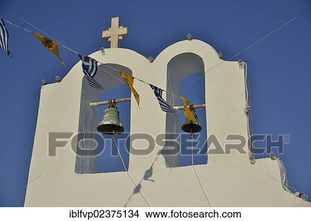"Bell tower of a chapel in Oia, Santorini, Cyclades, Greek island, Greece, Europe" View Large Photo Image Picture - "Bell tower of a chapel in Oia, Santorini, Cyclades, Greek island, Greece, Europe". Fotosearch