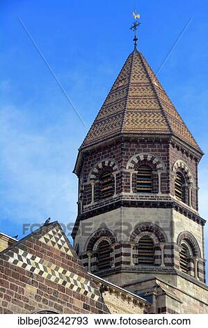 "Bell tower of the Basilica Saint Julien, Brioude, Auvergne, France, Europe" View Large Photo Image Stock Image - "Bell tower of the Basilica Saint Julien, Brioude, Auvergne, France, Europe". Fotosearch