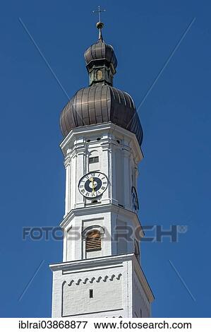 "Bell tower of the parish church of the Assumption, Maria Himmelfahrt church, Landsberg am Lech, Upper Bavaria, Bavaria, Germany, Europe" View Large Photo Image Stock Photo - "Bell tower of the parish church of the Assumption, Maria Himmelfahrt church, Landsberg am Lech, Upper Bavaria, Bavaria, Germany, Europe". Fotosearch