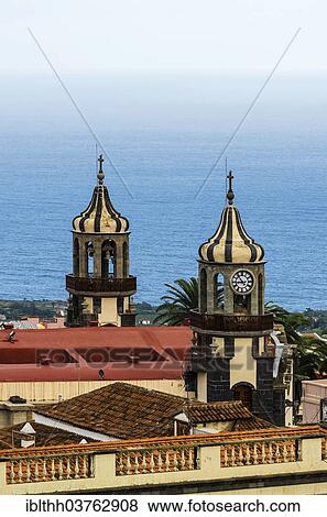 "Bell towers, Church of Nuestra Senora de la Concepcion or Our Lady of the Immaculate Conception, La Orotava, Tenerife, Canary Islands, Spain, Europe" View Large Photo Image Stock Photo - "Bell towers, Church of Nuestra Senora de la Concepcion or Our Lady of the Immaculate Conception, La Orotava, Tenerife, Canary Islands, Spain, Europe". Fotosearch