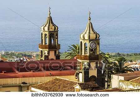"Bell towers, Church of Nuestra Senora de la Concepcion or Our Lady of the Immaculate Conception, La Orotava, Tenerife, Canary Islands, Spain, Europe" View Large Photo Image Stock Photo - "Bell towers, Church of Nuestra Senora de la Concepcion or Our Lady of the Immaculate Conception, La Orotava, Tenerife, Canary Islands, Spain, Europe". Fotosearch