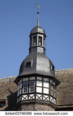 "Belltower at the historic town hall, Hoexter, Weser Uplands, North Rhine-Westphalia, Germany, Europe" View Large Photo Image Stock Photograph - "Belltower at the historic town hall, Hoexter, Weser Uplands, North Rhine-Westphalia, Germany, Europe". Fotosearch