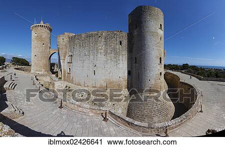 "Bellver Castle, 13th century, Palma de Majorca, Majorca, Balearic Islands, Spain, Europe" View Large Photo Image Stock Image - "Bellver Castle, 13th century, Palma de Majorca, Majorca, Balearic Islands, Spain, Europe". Fotosearch