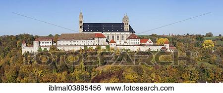 "Benedictine Monastery of Comburg, also known as Grosscomburg, Steinbach, Kochertal, Schwabisch Hall, Hohenlohe, Baden-Wurttemberg, Germany, Europe" View Large Photo Image Stock Photograph - "Benedictine Monastery of Comburg, also known as Grosscomburg, Steinbach, Kochertal, Schwabisch Hall, Hohenlohe, Baden-Wurttemberg, Germany, Europe". Fotosearch