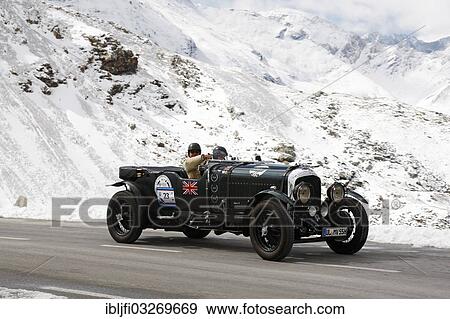 "Bentley Le Mans 4. 5, built in 1929, International Grossglockner Grand Prix 2012, classic car mountain rally, Grossglockner High Alpine Road, Grossglockner, Tyrol, Austria, Europe" View Large Photo Image Stock Photo - "Bentley Le Mans 4. 5, built in 1929, International Grossglockner Grand Prix 2012, classic car mountain rally, Grossglockner High Alpine Road, Grossglockner, Tyrol, Austria, Europe". Fotosearch