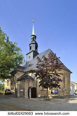 Stock Image - "Bergkirche St. Marien church, Neumarkt square, Annaberg-Buchholz, Saxony, Germany, Europe". Fotosearch