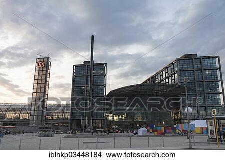 Picture - "Berlin Central Railway Station, Berlin, Berlin, Germany, Europe". Fotosearch