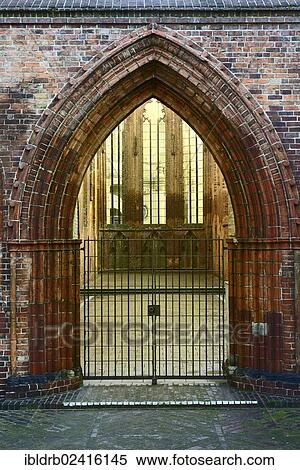 Stock Photography - Berlin-Mitte ruined monastery, entrance, Berlin, Germany, Europe. Fotosearch